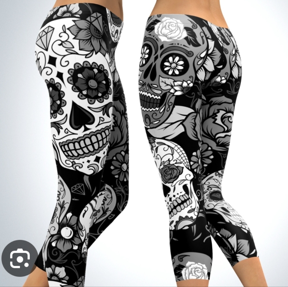 Gear Bunch Sugar Skull Leggings